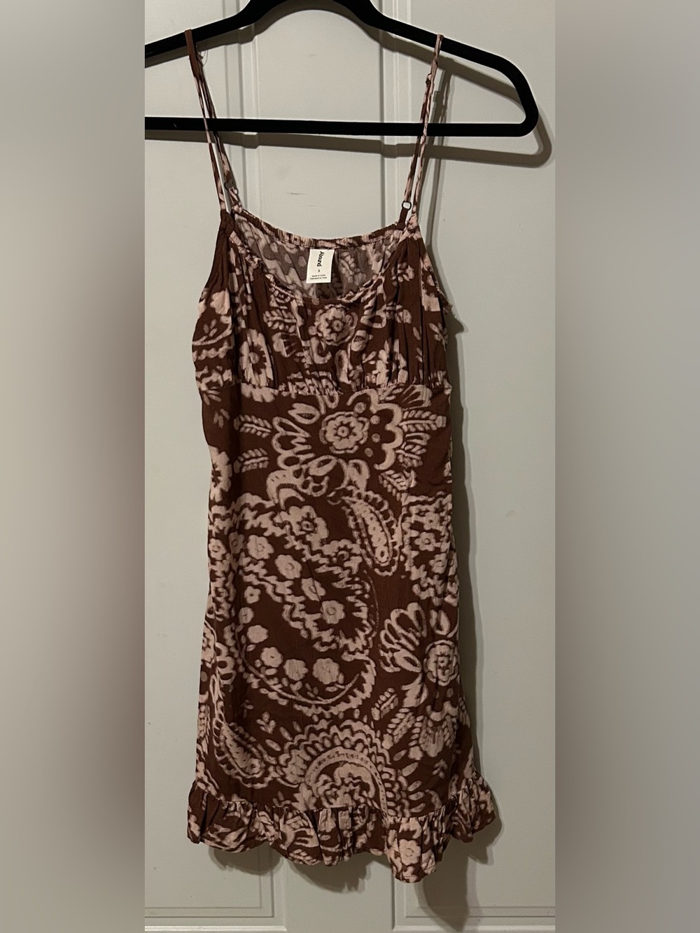 Abound Floral Print Slip Dress - Brown/Beige